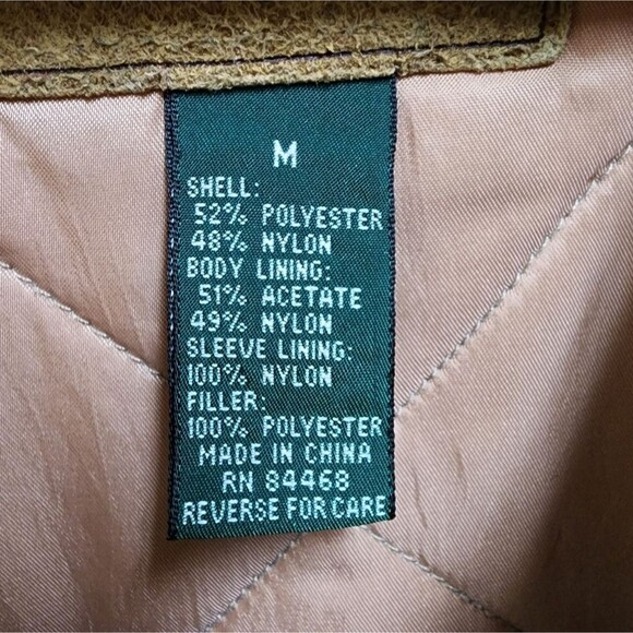 GH Bass Jacket Men Sz M Khaki Green Button Quilted Utility Field Chore Barn Coat - Picture 11 of 16